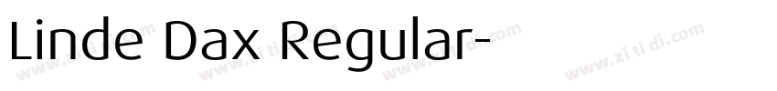 Linde Dax Regular字体转换